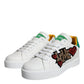 Dolce & Gabbana White Love Patch Portofino Sneakers Shoes