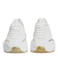 Dolce & Gabbana White Gold Daymaster Low Top Sneakers Shoes