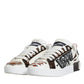 Dolce & Gabbana White Love Sequin Portofino Sneakers Shoes