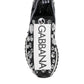 Dolce & Gabbana Black Sorrento Crystals Low Top Sneakers Shoes