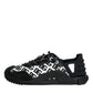 Dolce & Gabbana Black Logo Lace Up Low Top NS1 Sneakers Shoes