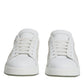 Dolce & Gabbana White Lace Portofino Low Top Sneakers Shoes