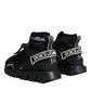 Dolce & Gabbana Black Sorrento Socks Logo Sneakers Shoes