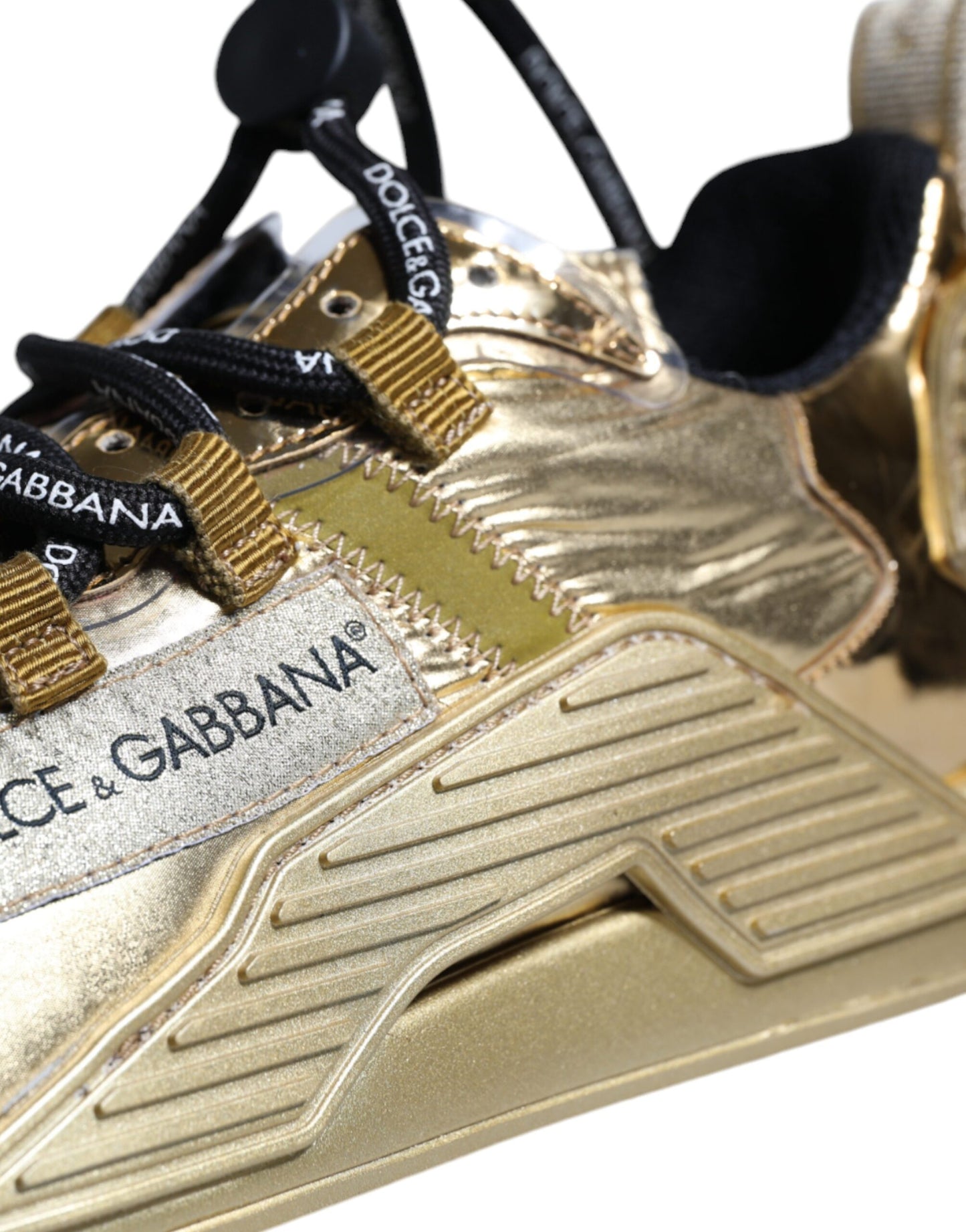 Dolce & Gabbana Metallic Gold NS1 Low Top Sneakers Shoes