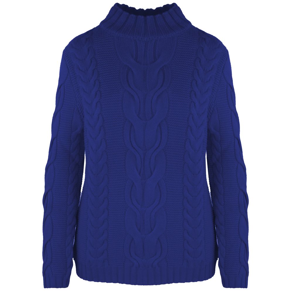 Malo Blue Wool Women Sweater