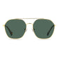 Polaroid Gold Stainless Steel Sunglasses