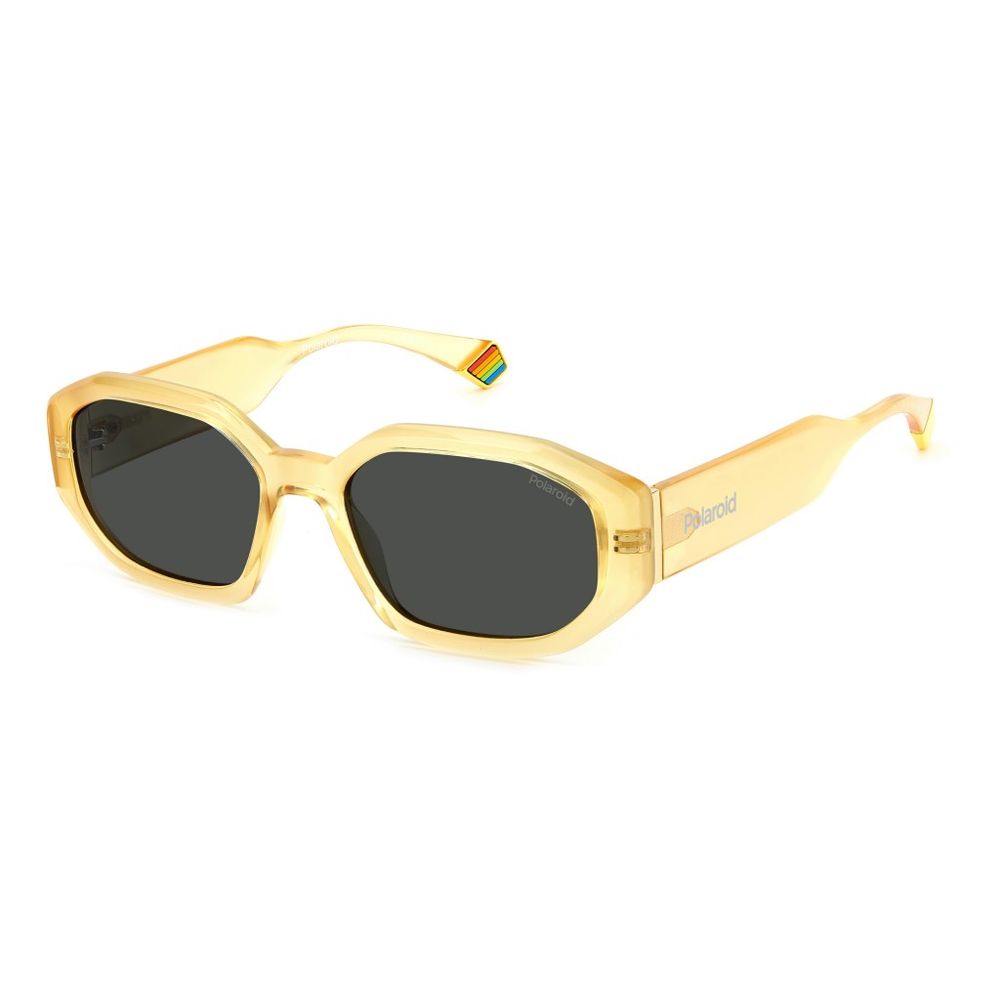 Polaroid Yellow Metal Sunglasses