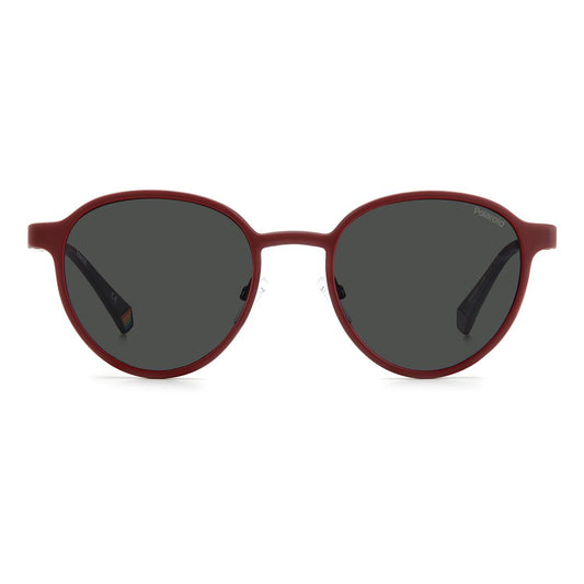 Polaroid Red Metal Sunglasses