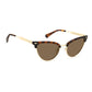 Polaroid Brown Stainless Steel Sunglasses