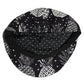 Dolce & Gabbana Black White Pineapple Print Newsboy Cap Hat