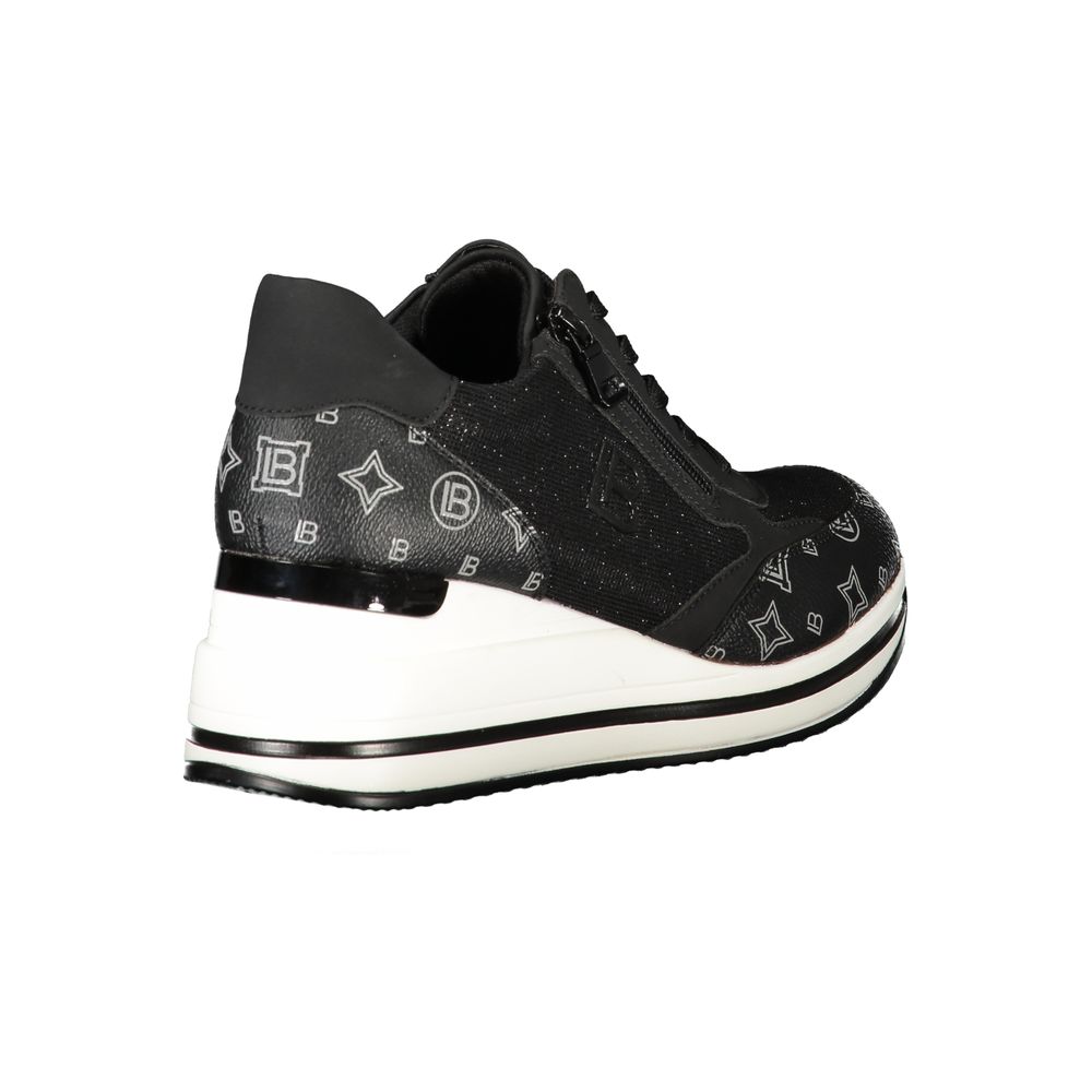 Laura Biagiotti Black Polyester Sneaker