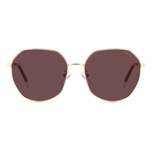 Polaroid Gold Metal Sunglasses