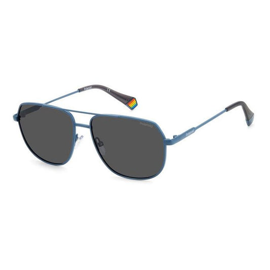 Polaroid Blue Metal Sunglasses