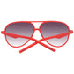 Polaroid Red Plastic Sunglasses