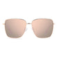 Polaroid Gold Metal Sunglasses