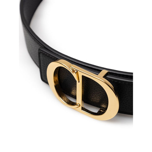 Dior Black Leather Belt