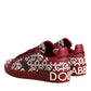 Dolce & Gabbana White Red Leather DG Mania Sneakers Shoes