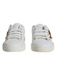 Dolce & Gabbana White Portofino Sacred Heart Sneakers Shoes