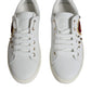 Dolce & Gabbana White Portofino Sacred Heart Sneakers Shoes