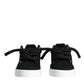 Dolce & Gabbana Black Portofino Low Top Sneakers Shoes