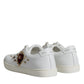 Dolce & Gabbana White Portofino Sacred Heart Sneakers Shoes