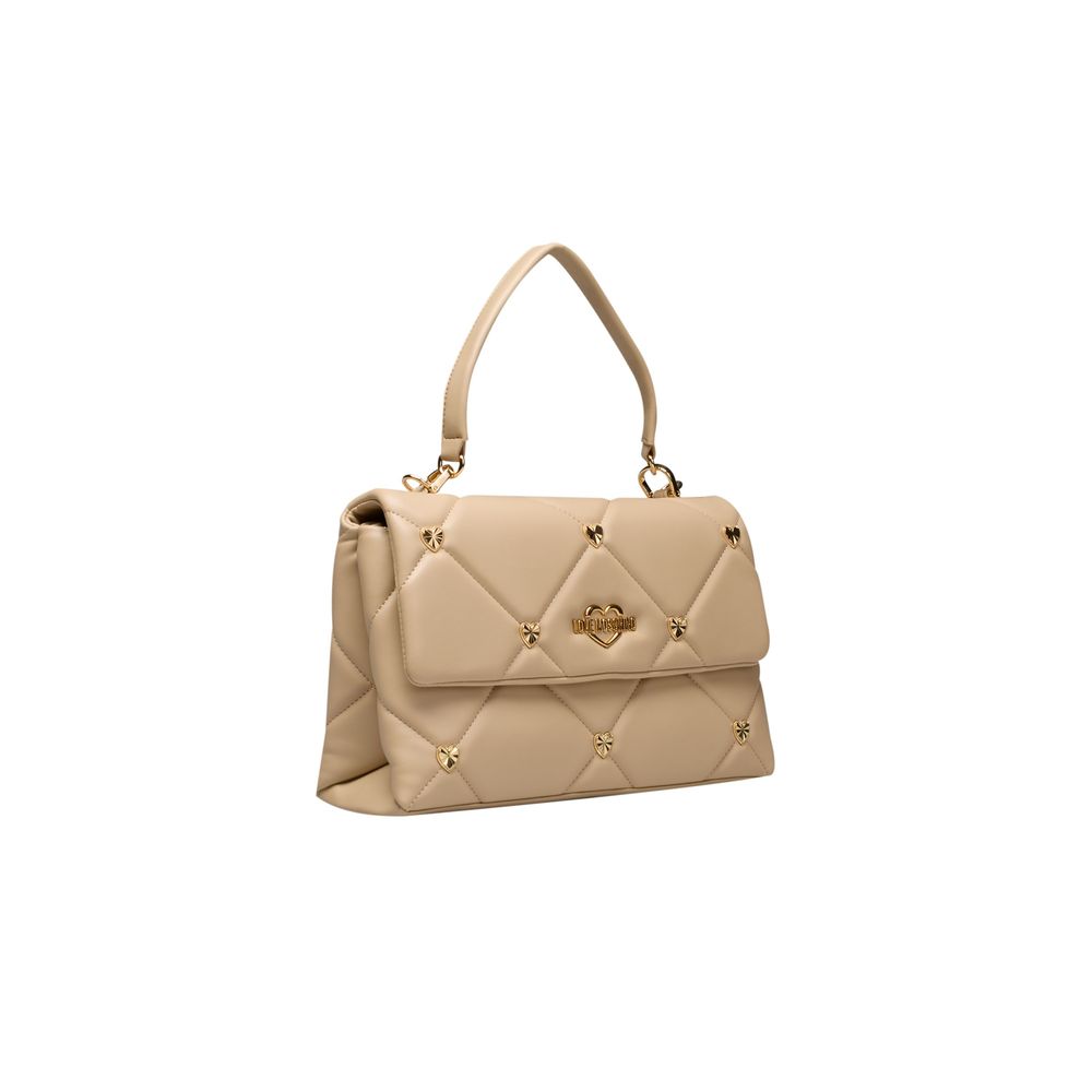 Love Moschino Beige Polyethylene Handbag