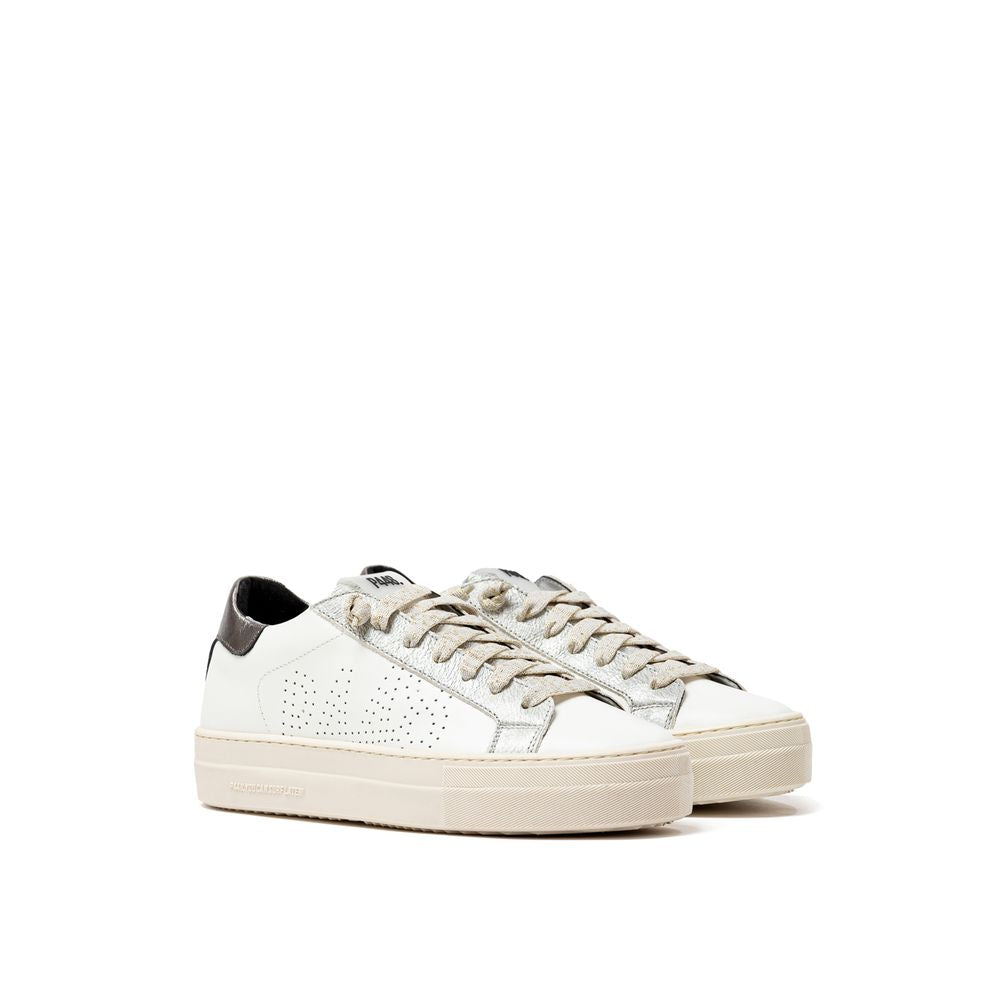 P448 White Leather Sneaker