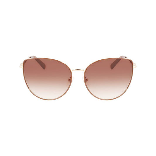 Longchamp Gold Metal Sunglasses