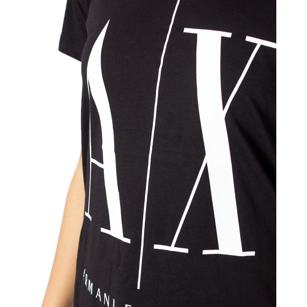 Armani Exchange Black Cotton Tops & T-Shirt