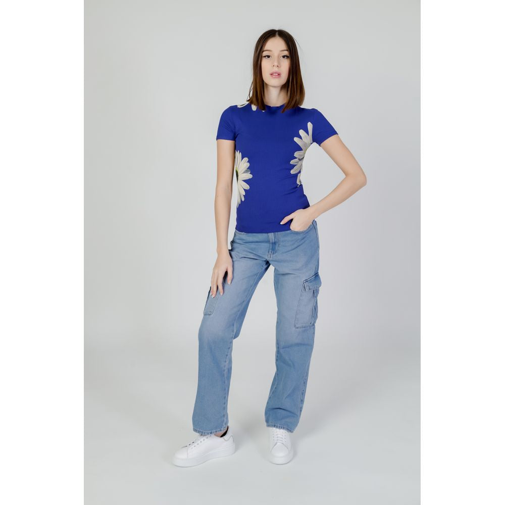 Desigual Blue Viscose Tops & T-Shirt