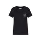 Armani Exchange Black Cotton Tops & T-Shirt