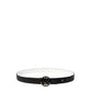 Armani Exchange Black Polyester Belt