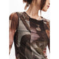 Desigual Brown Polyester Tops & T-Shirt