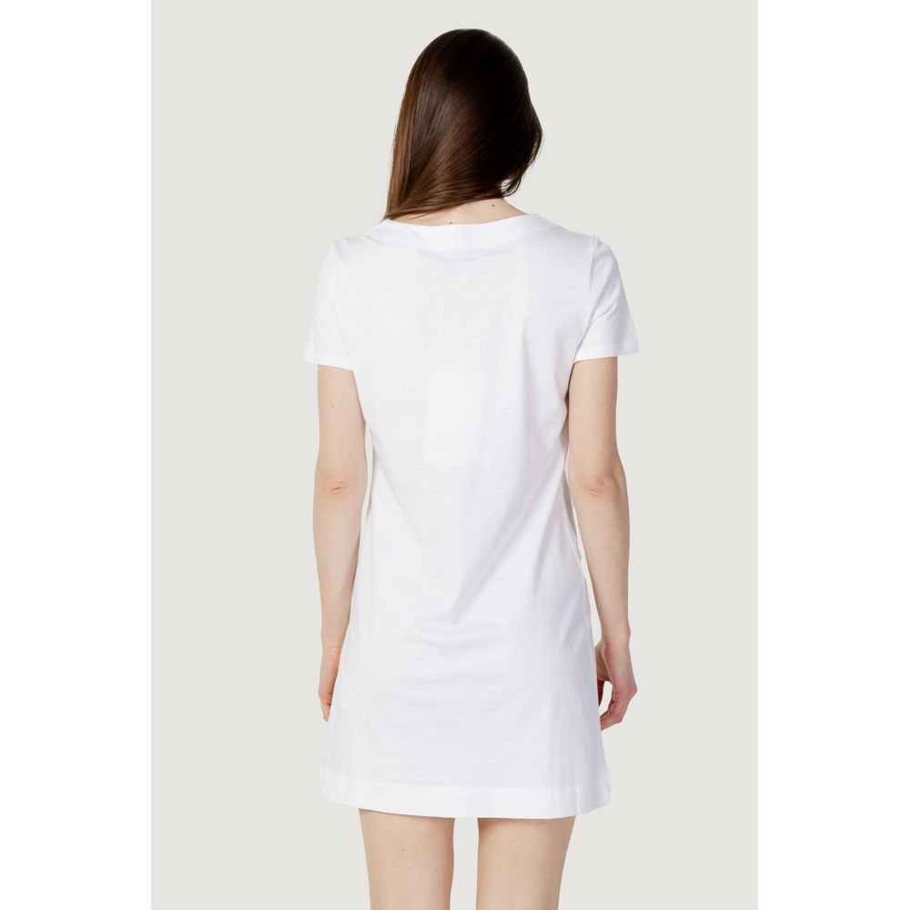 Love Moschino White Cotton Dress