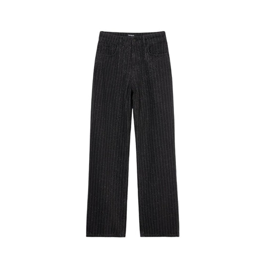 Desigual Black Cotton Jeans & Pant