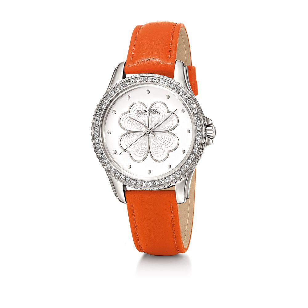 Folli Follie Orange Leather Watch