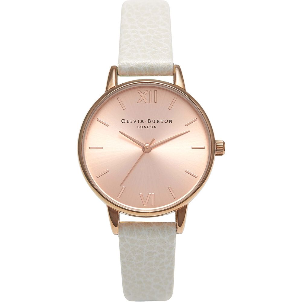 Olivia Burton White Leather Watch