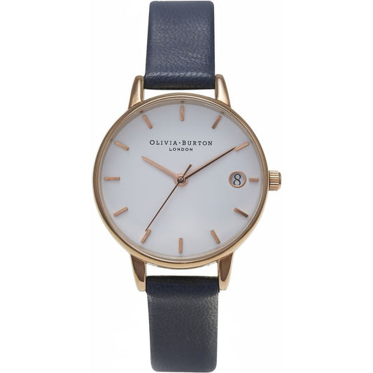 Olivia Burton Blue Synthetic Leather Watch