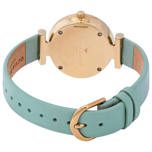 Olivia Burton Green Synthetic Leather Watch