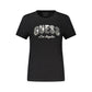 Guess Jeans Black Cotton Tops & T-Shirt