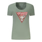 Guess Jeans Green Cotton Tops & T-Shirt