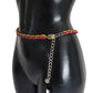 Dolce & Gabbana Elegant Multicolor Crystal-Embellished Belt