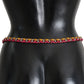 Dolce & Gabbana Elegant Multicolor Crystal-Embellished Belt