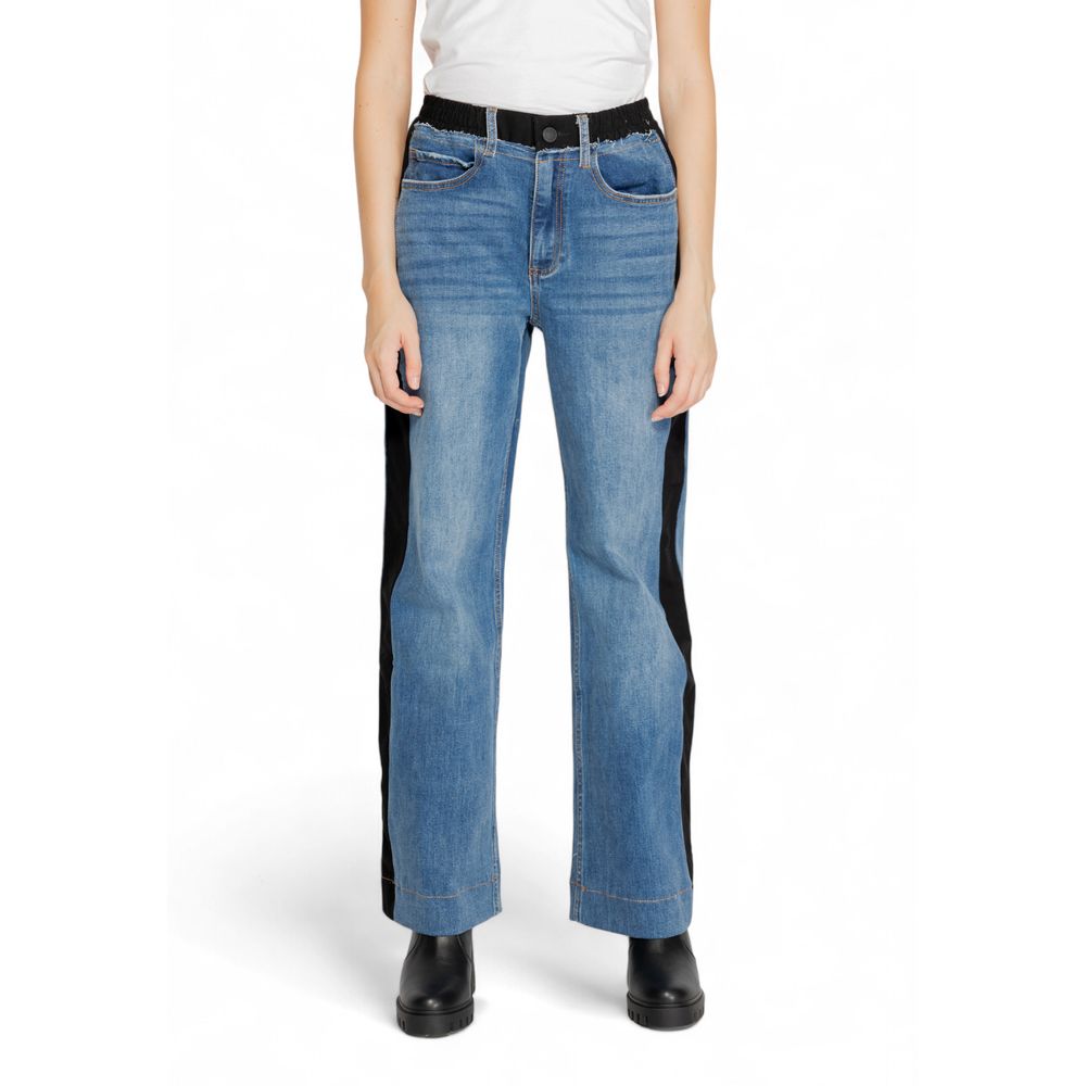 Desigual Blue Cotton Jeans & Pant