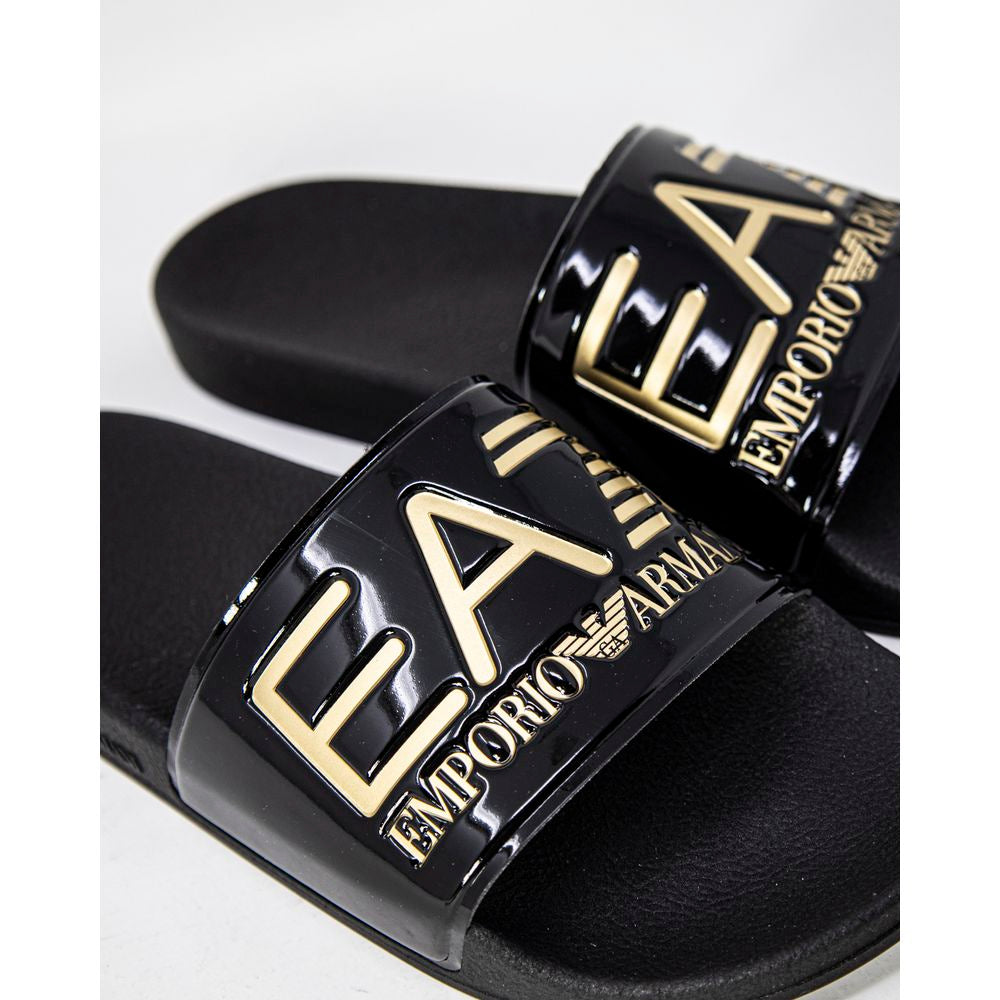 EA7 Emporio Armani Gold Polyethylene Sandal