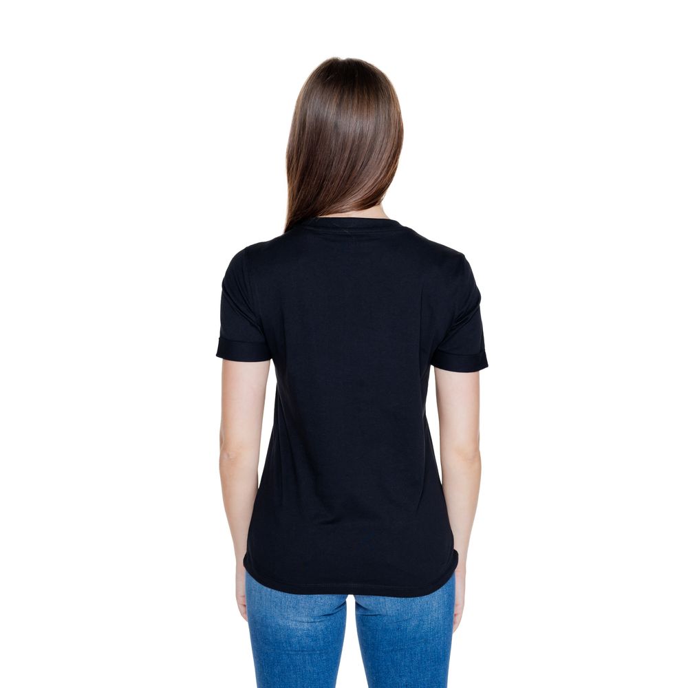 Guess Black Cotton Tops & T-Shirt