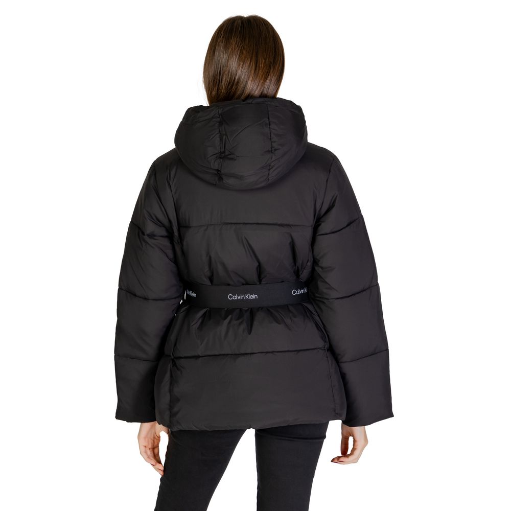 Calvin Klein Jeans Black Nylon Jackets & Coat