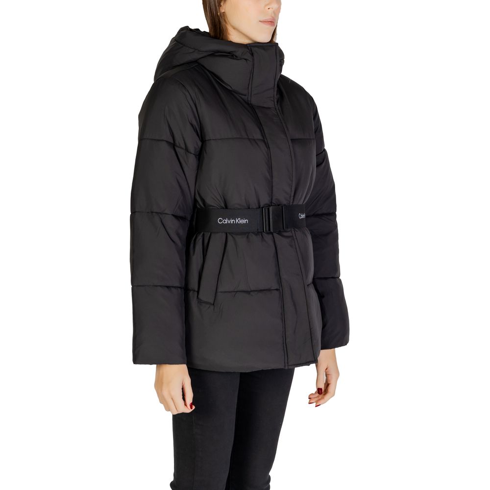 Calvin Klein Jeans Black Nylon Jackets & Coat