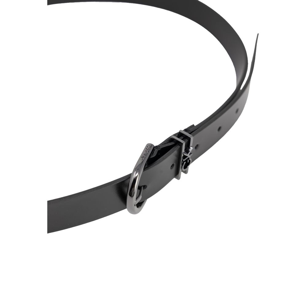 Calvin Klein Jeans Black Leather Belt