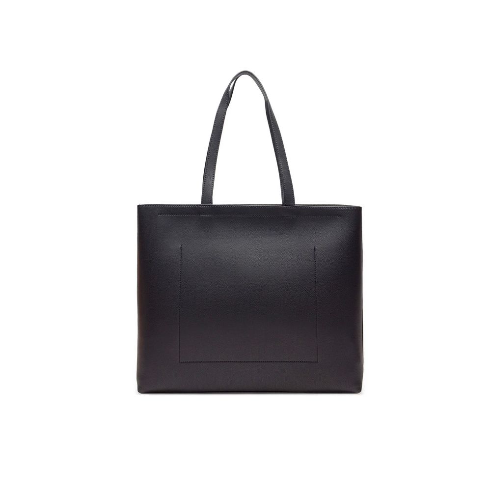 Calvin Klein Jeans Black Synthetic Leather Handbag